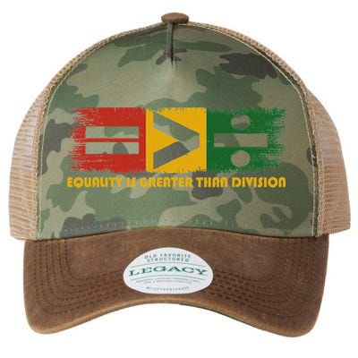Equality Is Greater Than Division Juneteenth Math Legacy Tie Dye Trucker Hat