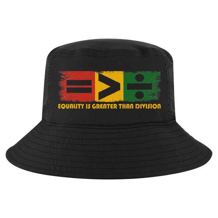 Equality Is Greater Than Division Juneteenth Math Cool Comfort Performance Bucket Hat