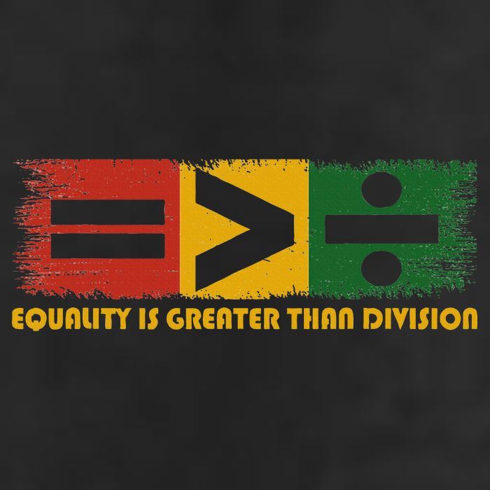 Equality Is Greater Than Division Juneteenth Math Garment-Dyed Fleece Hoodie