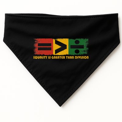 Equality Is Greater Than Division Juneteenth Math USA-Made Doggie Bandana