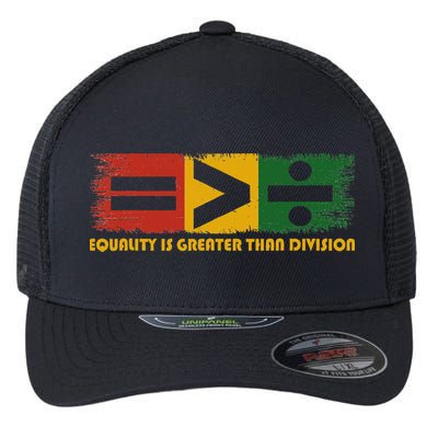 Equality Is Greater Than Division Juneteenth Math Flexfit Unipanel Trucker Cap