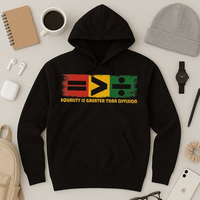 Equality Is Greater Than Division Juneteenth Math Hoodie