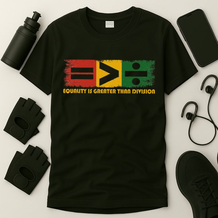 Equality Is Greater Than Division Juneteenth Math T-Shirt