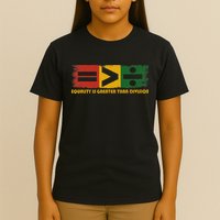 Equality Is Greater Than Division Juneteenth Math T-Shirt
