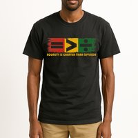 Equality Is Greater Than Division Juneteenth Math Tall T-Shirt