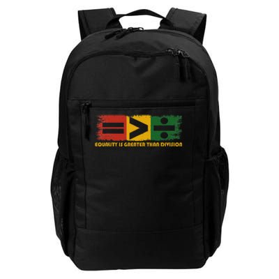 Equality Is Greater Than Division Juneteenth Math Daily Commute Backpack