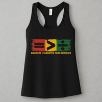 Equality Is Greater Than Division Juneteenth Math Womens Tank Top