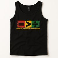 Equality Is Greater Than Division Juneteenth Math Tank Top