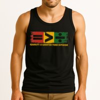 Equality Is Greater Than Division Juneteenth Math Tank Top