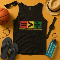 Equality Is Greater Than Division Juneteenth Math Tank Top
