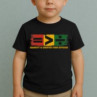 Equality Is Greater Than Division Juneteenth Math Toddler T-Shirt