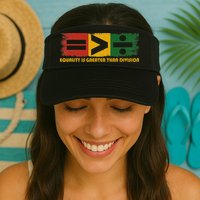 Equality Is Greater Than Division Juneteenth Math Visor