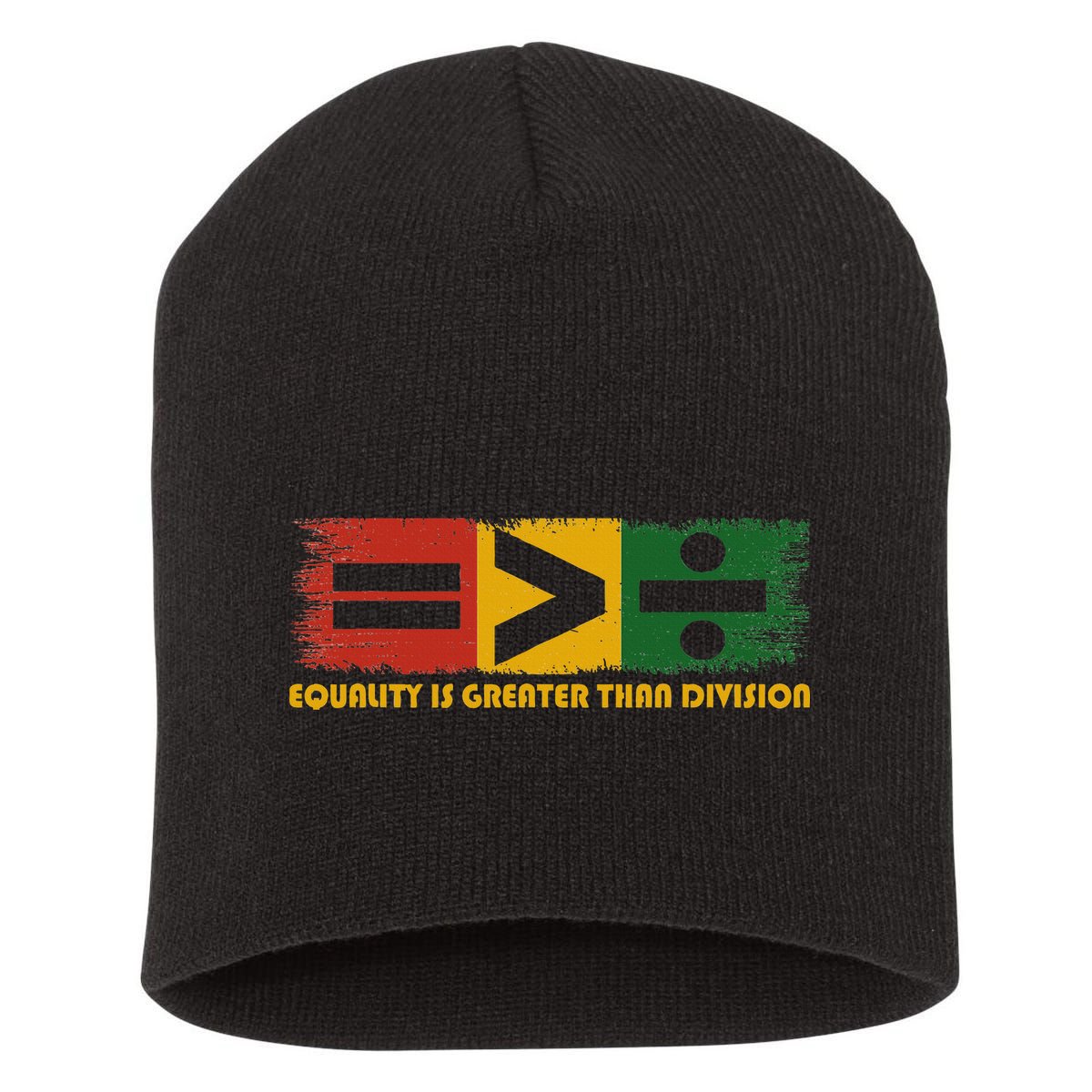 Equality Is Greater Than Division Juneteenth Math Short Acrylic Beanie