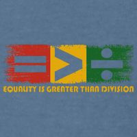 Equality Is Greater Than Division Juneteenth Math Garment-Dyed Sweatshirt