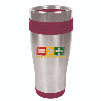 Equality Is Greater Than Division Juneteenth Math 16oz Travel Tumbler