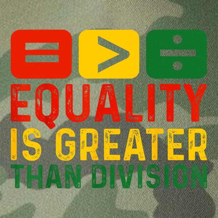 Equality Is Greater Than Division Math Black History Month Legacy Tie Dye Trucker Hat