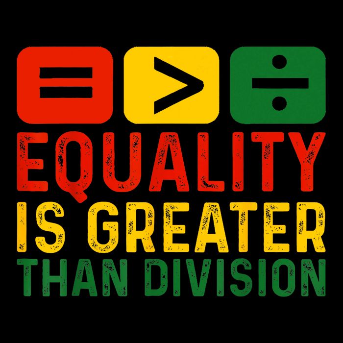 Equality Is Greater Than Division Math Black History Month Bucket Hat