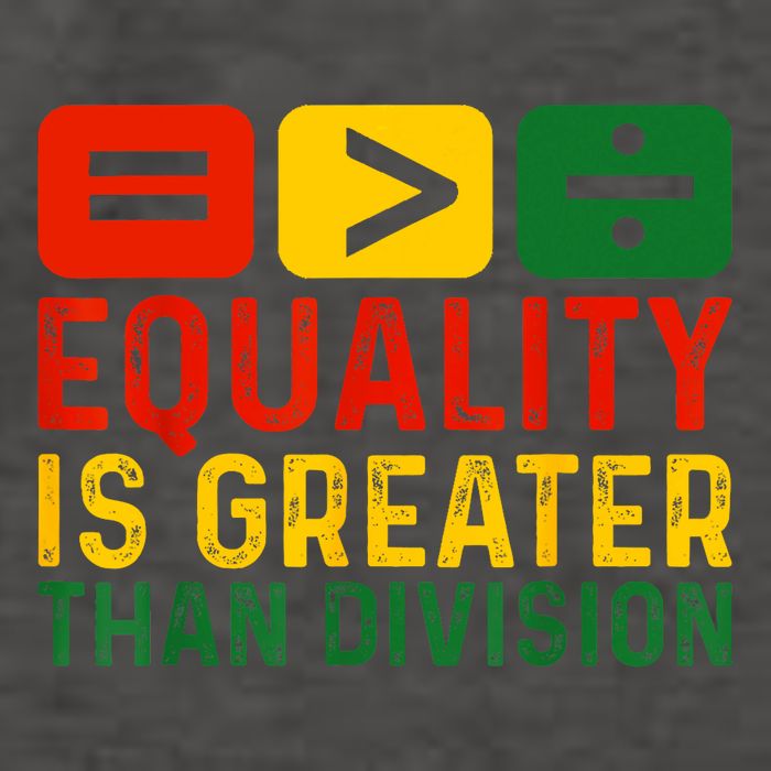 Equality Is Greater Than Division Math Black History Month Vector Backpack