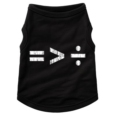 Equal Is Greater Than Divided BLM Equality Unity Love Doggie Tank