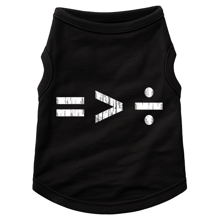 Equal Is Greater Than Divided BLM Equality Unity Love Doggie Tank