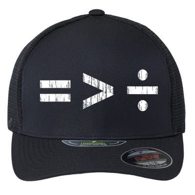 Equal Is Greater Than Divided BLM Equality Unity Love Flexfit Unipanel Trucker Cap
