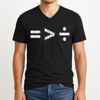 Equal Is Greater Than Divided BLM Equality Unity Love V-Neck T-Shirt