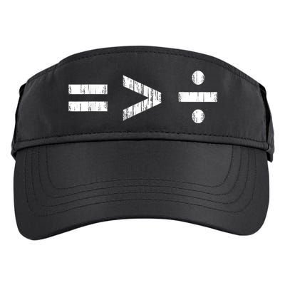 Equal Is Greater Than Divided BLM Equality Unity Love Adult Drive Performance Visor
