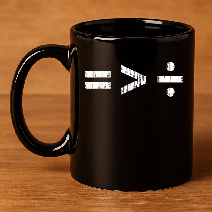 Equal Is Greater Than Divided BLM Equality Unity Love 11oz C Handle Ceramic Mug