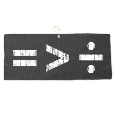 Equal Is Greater Than Divided BLM Equality Unity Love Large Microfiber Waffle Golf Towel