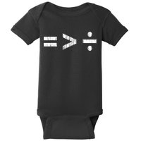 Equal Is Greater Than Divided BLM Equality Unity Love Baby Bodysuit