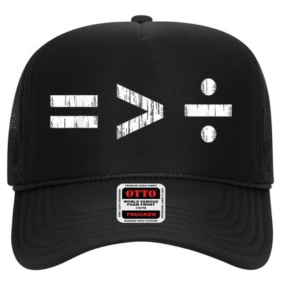 Equal Is Greater Than Divided BLM Equality Unity Love Trucker Hat