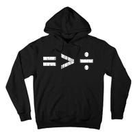 Equal Is Greater Than Divided BLM Equality Unity Love Tall Hoodie