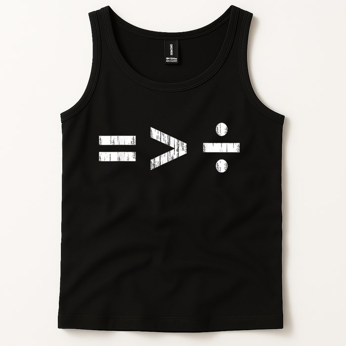 Equal Is Greater Than Divided BLM Equality Unity Love Tank Top