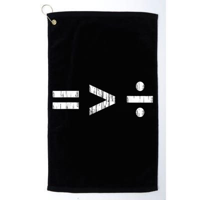 Equal Is Greater Than Divided BLM Equality Unity Love Golf Towel