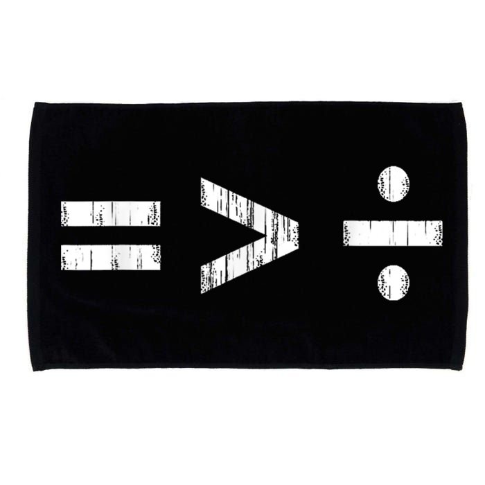 Equal Is Greater Than Divided BLM Equality Unity Love Microfiber Hand Towel