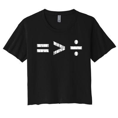 Equal Is Greater Than Divided BLM Equality Unity Love Women's Crop Top Tee