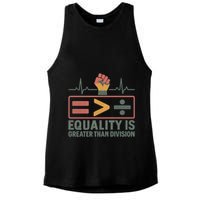 Equality is Greater Than Division Ladies PosiCharge Tri-Blend Wicking Tank