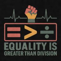 Equality is Greater Than Division Ladies PosiCharge Tri-Blend Wicking Tank