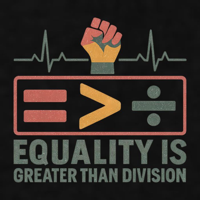 Equality is Greater Than Division Ladies PosiCharge Tri-Blend Wicking Tank