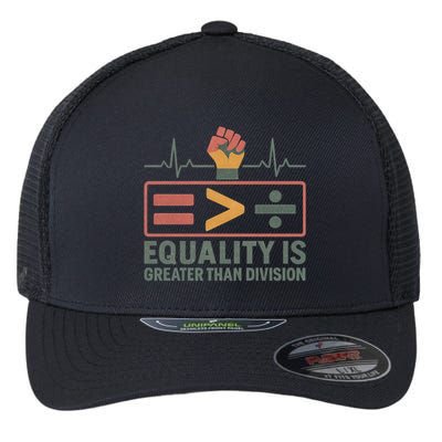 Equality is Greater Than Division Flexfit Unipanel Trucker Cap