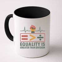 Equality is Greater Than Division Mug