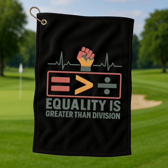 Equality is Greater Than Division Golf Towel