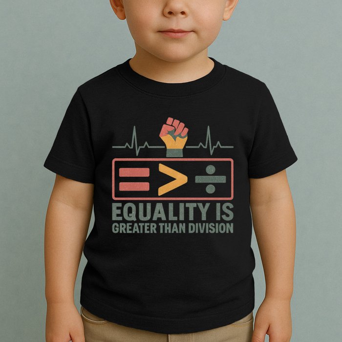Equality is Greater Than Division Toddler T-Shirt
