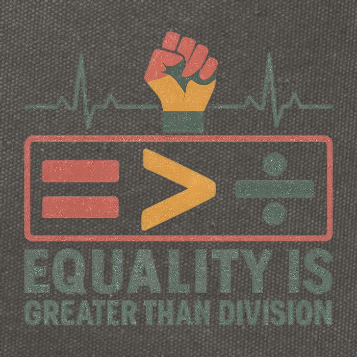 Equality is Greater Than Division Cotton Canvas Backpack