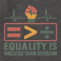 Equality is Greater Than Division Vector Backpack