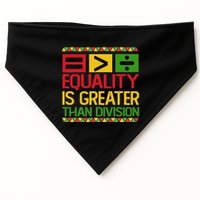 Equality Is Greater Than Division Math USA-Made Doggie Bandana
