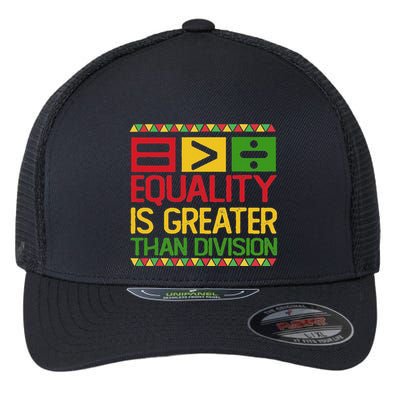 Equality Is Greater Than Division Math Flexfit Unipanel Trucker Cap