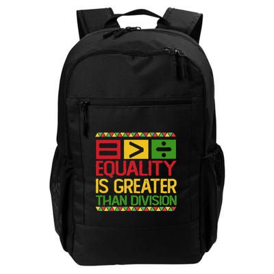 Equality Is Greater Than Division Math Daily Commute Backpack
