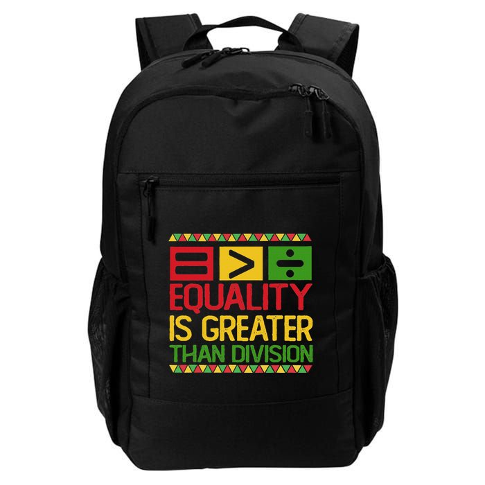 Equality Is Greater Than Division Math Backpack