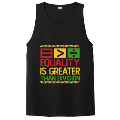 Equality Is Greater Than Division Math PosiCharge Competitor Tank